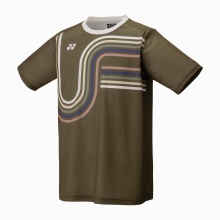 Koszulka sportowa Yonex Practice Print 16747 (100% poliester) 2025 brązowa męska